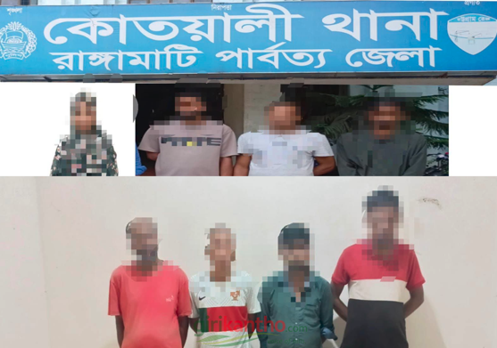 কোতয়ালী পুলিশের অভিযানে মাদক কারবারি, চোর ও পরোয়ানাভুক্তসহ গ্রেপ্তার ৮